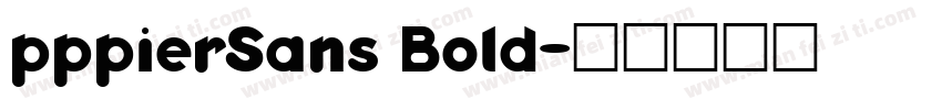 pppierSans Bold字体转换